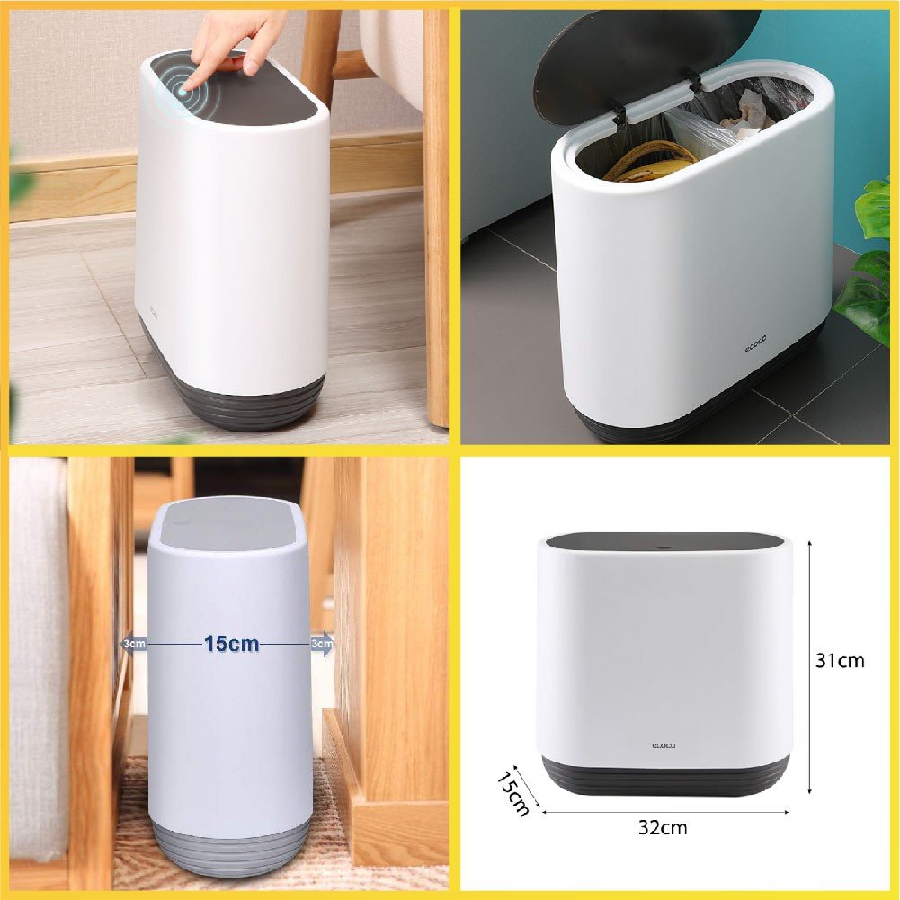 Thùng rác Ecoco chống đổ kín mùi Ecoco - Ảnh 3